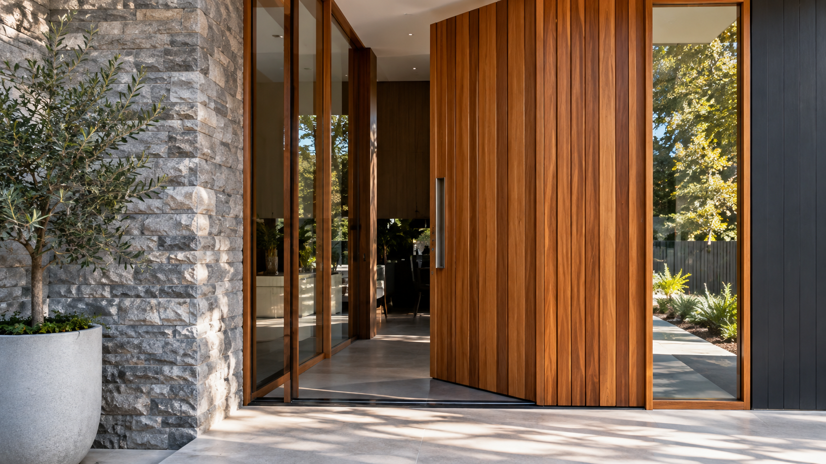 Timber Entrance Detail